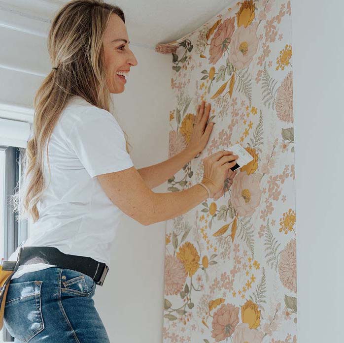 Professional wallpaper removal service by Green & McElreath in Houston